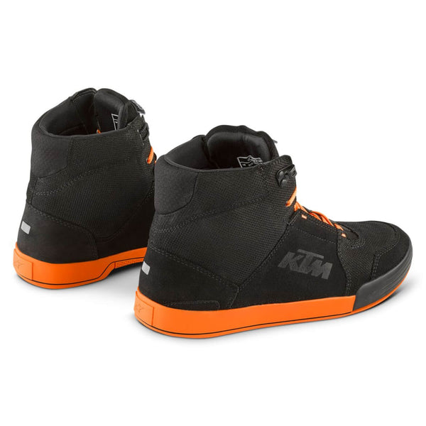 KTM ハイカットスニーカー ブラック/オレンジ KTM Chrome Motorcycle Riding Shoes | KTM Direct