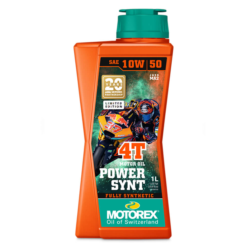 Motorex Power Synt 4T 10w/50 Motor Oil (1L) - 20th Anniversary Edition