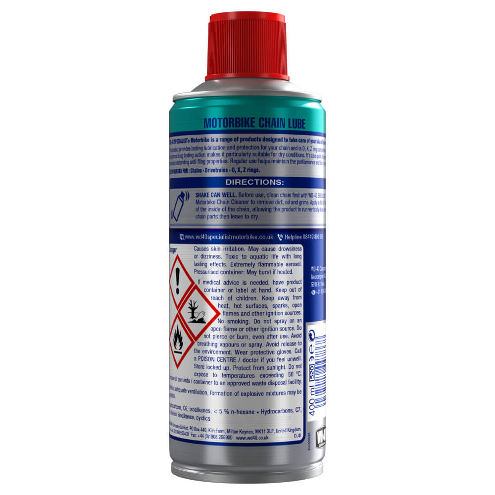 WD-40 Specialist Motorbike Chain Lube (400ml) | KTM Direct WD-40 Specialist Motorbike Chain Lube (400ml) | KTM Direct