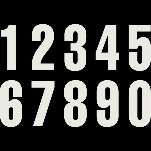 KTM White Start Numbers 32210X | KTM Direct