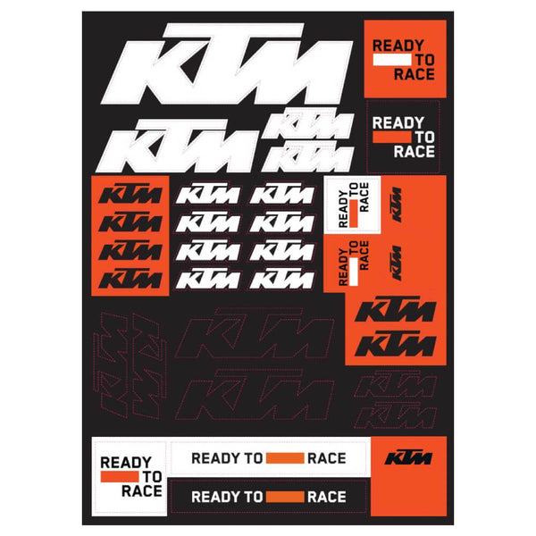 KTM Team Corporate Sticker Sheet | KTM Direct