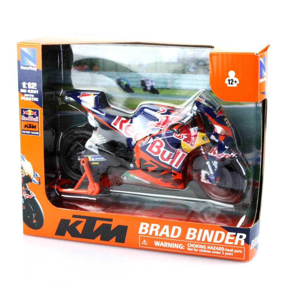 Moto Miniatura Red Bull KTM Team Moto GP Bike Brad Binder #33 Escala 1:12