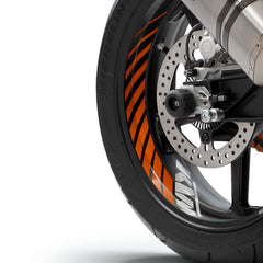 BIKE-label Adesivi Per Cerchioni KTM 890 Duke R | Set 4 Pezzi Con Pellicola Trasferimento